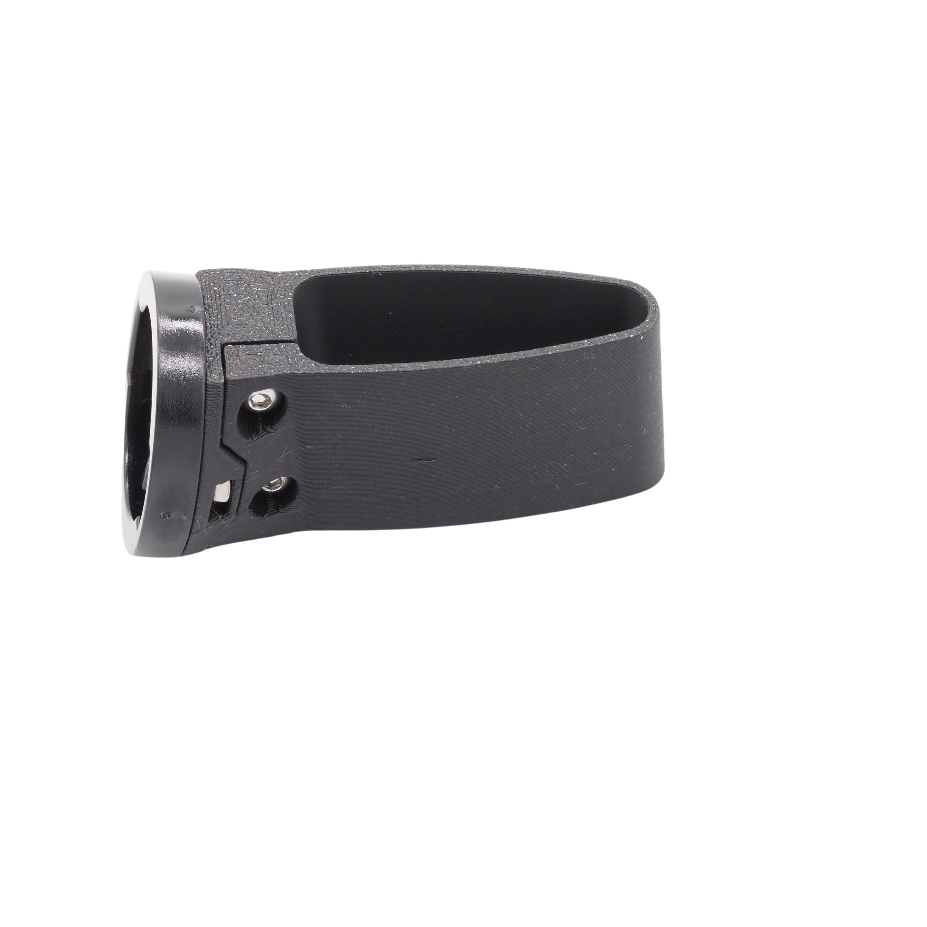 Black light and radar mount for Pinarello Dogma F and X-Series seatpost, side view, Garmin Varia compatible