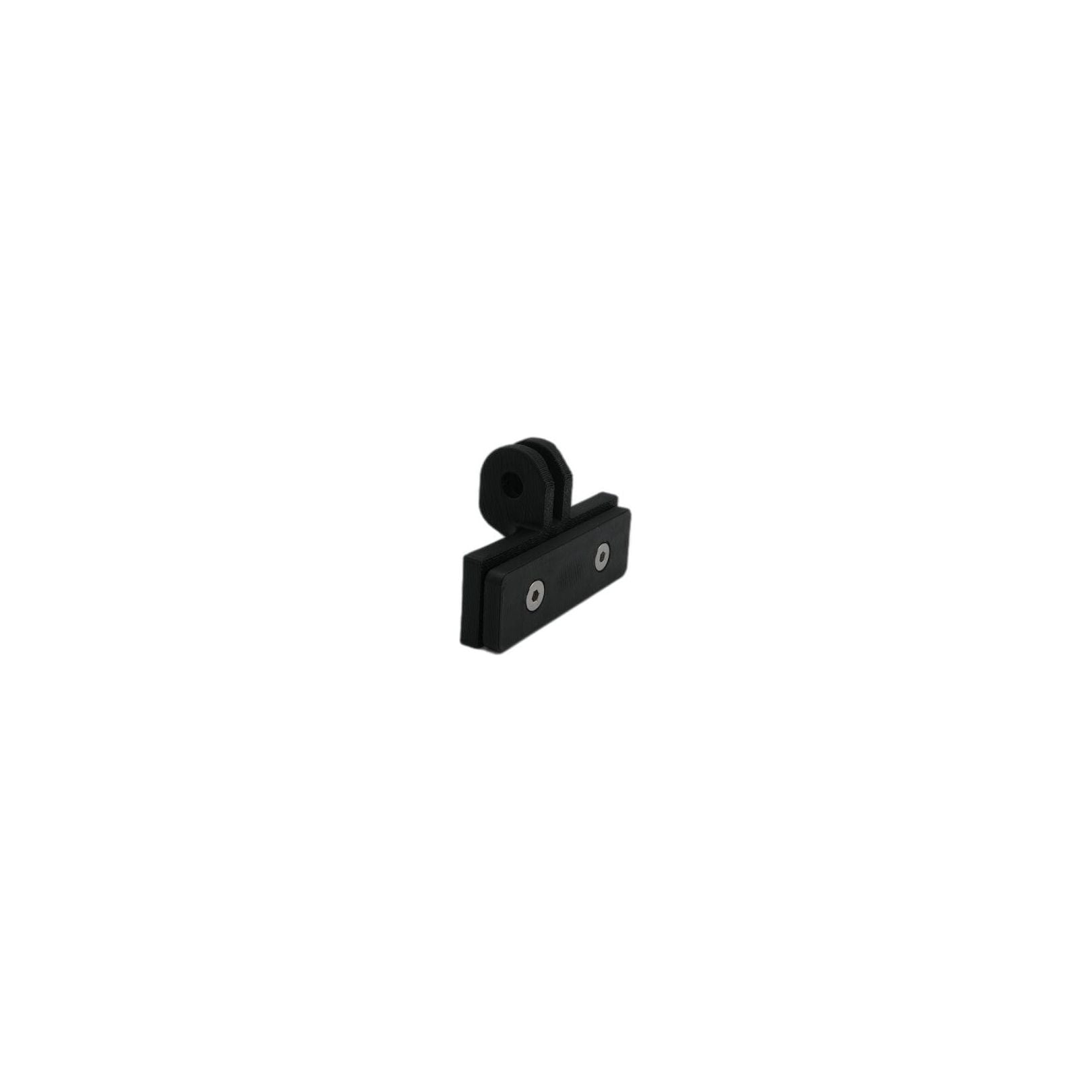 Black race number mount with GoPro adapter for gravel and road bike race plates
